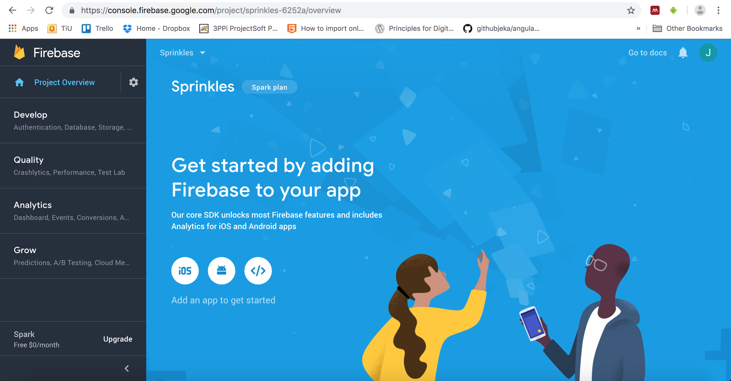 Overview of our Firebase project